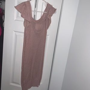 Sparkly Sheer Ruffle Rose Dress 🌸 H&M